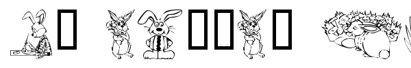 KR Easter No2 font preview